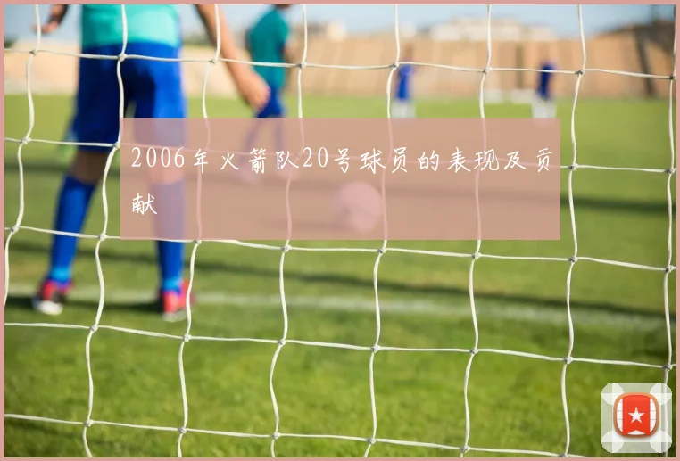2006年火箭队20号球员的表现及贡献